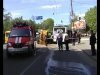 Авария с участием троллейбуса и автобуса с песком в Киеве