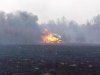 Пограничники в Черниговской обл. спасли женщину от пожара, возникшего от огня, который распространился из РФ