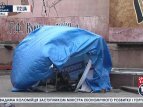 Двое мужчин напали на палатки активистов Евромайдана в Черновцых