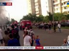 В Киеве на Троещине взорвался автобус. Есть пострадавшие
