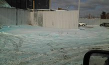 [фото] голубой снег в Челябинске