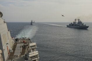 [фото] Эсминец "Дональд Кук" и фрегат "Тэйлор" приняли участие в учениях с кораблями румынского флота