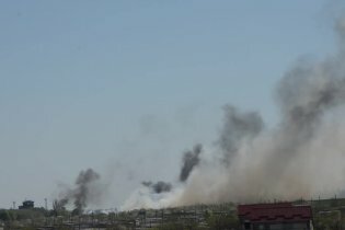 [фото] Взрыв на военном аэродроме в Краматорске