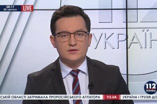 [фото] Політичний аналітик Володимир Олійник - гість "112 Україна", 05.02.2015