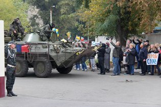 [фото] В Киеве бойцы, которые вернулись из зоны АТО, получили награды