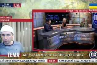 [фото] Сотник Евромайдана Владимир Парасюк в эфире телеканала "БНК Украина"