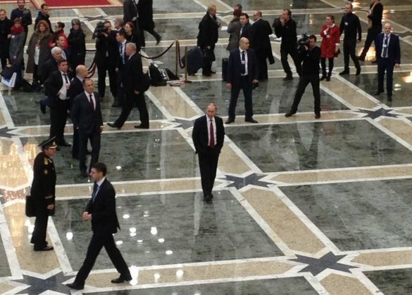 Путин в Минске один