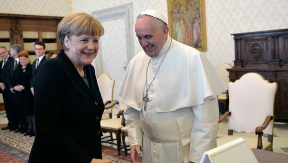 Папа Римский и Меркель