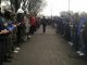 В Запорожье подожгли автозак, на котором пытались вывезти участников антимайдана