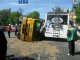 ДТП с участием троллейбуса и грузовика в Киеве: По предварительным данным, отказали тормоза у грузового автомобиля