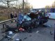 В Харьковской обл. в результате столкновения маршрутки и иномарки один человек погиб, семь человек получили травмы