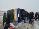 Шестеро пассажиров перевернувшегося в Харьковской обл. автобуса были госпитализированы